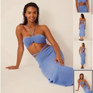 NA-KD x Romee Strijd. detail knitted set